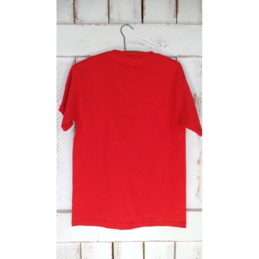 Red Time Traveler Marty McPrime cotton tshirt - Picture 4 of 6